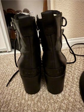 Sorel lace up booties